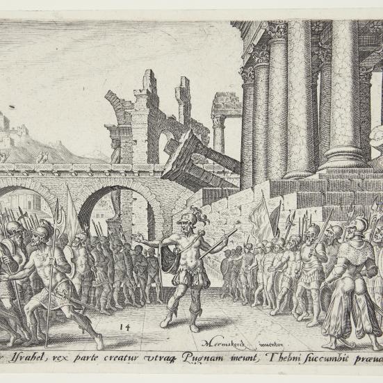 Tegning fra 1569 af Phillips Galle (fra SMK Open)