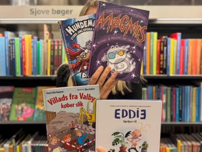 Sjove bøger forside