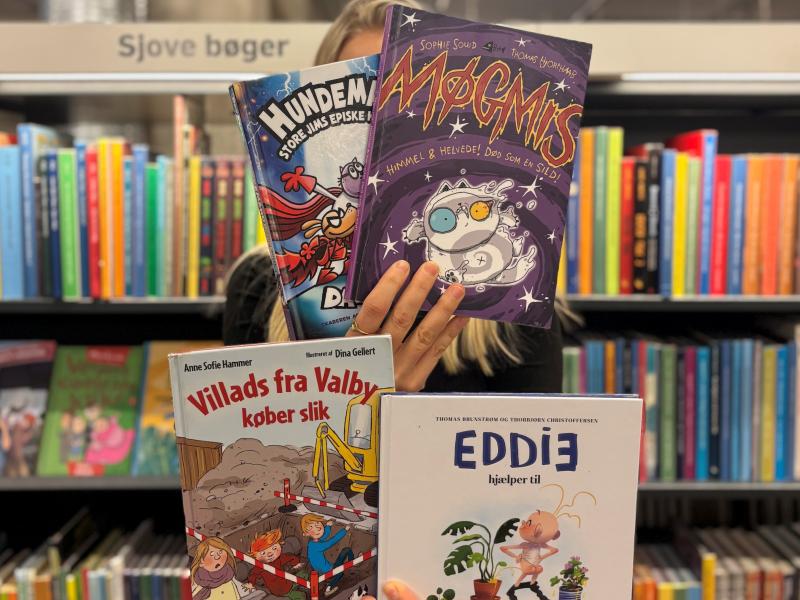 Sjove bøger forside