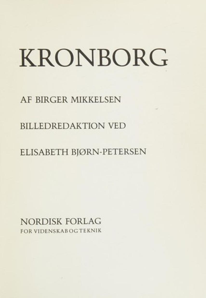 Birger Mikkelsen (f. 1934): Kronborg